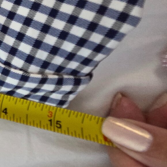 Theory Classic Skinny Pants 4 Gingham Plaid Black White Stretch Ankle Work Size - Picture 10 of 11